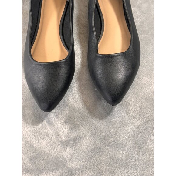 A New Day shoes women's 7.5 black pointed toe flats NWOT - Picture 5 of 10